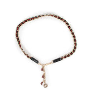 Gucci Web Boot Charm Chain Belt