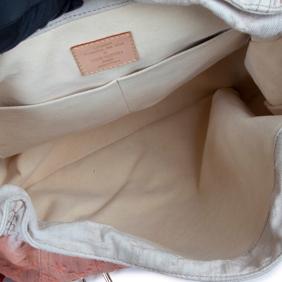 Louis Vuitton Lente/Zomer 2010 Oranje Monogram Denim Sunrise Tas Limited Edition