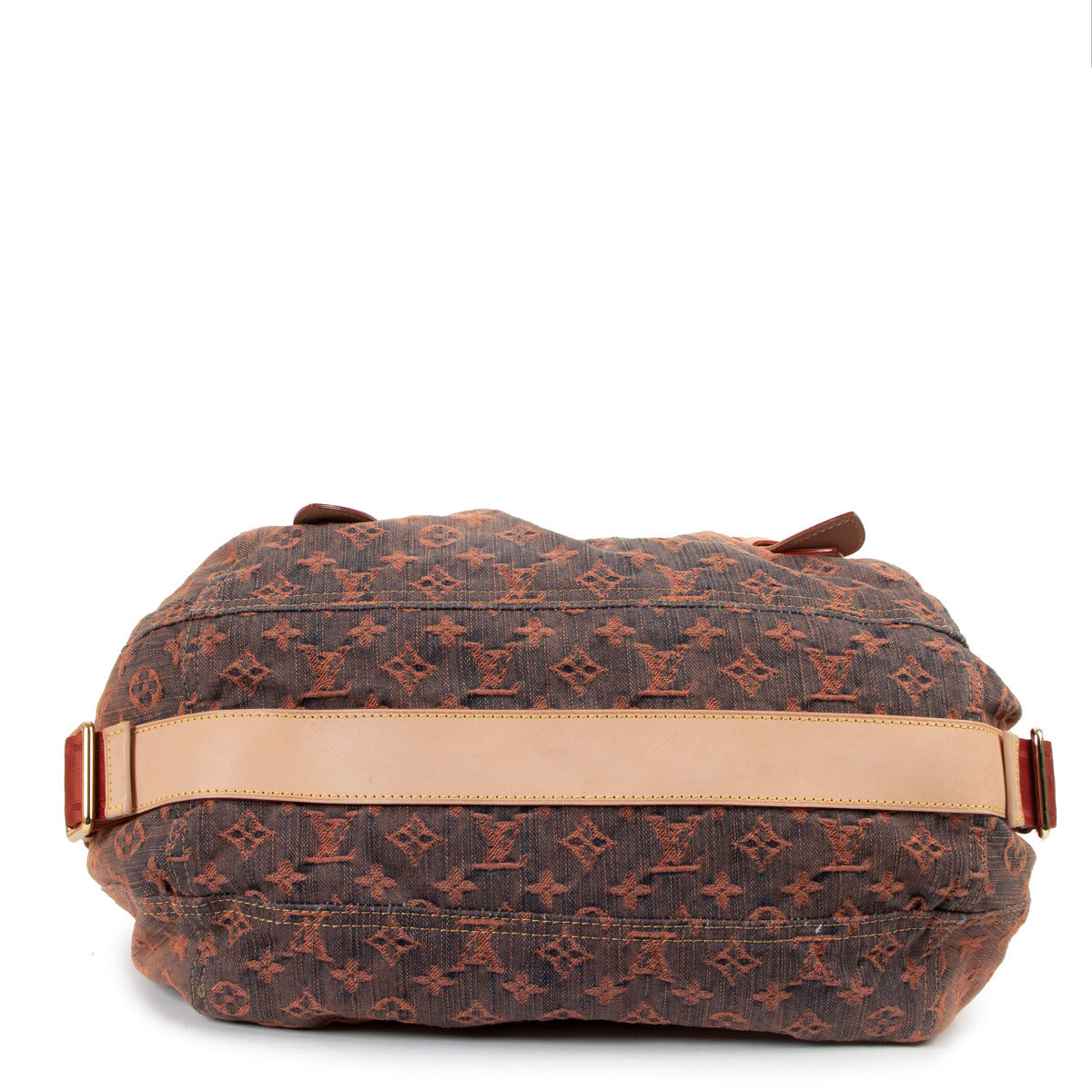 Louis Vuitton Lente/Zomer 2010 Oranje Monogram Denim Sunrise Tas Limited Edition