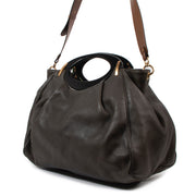 Buy an authentic second hand Marni Kaki Green Leather Top Handle in very good condition at labellov.com