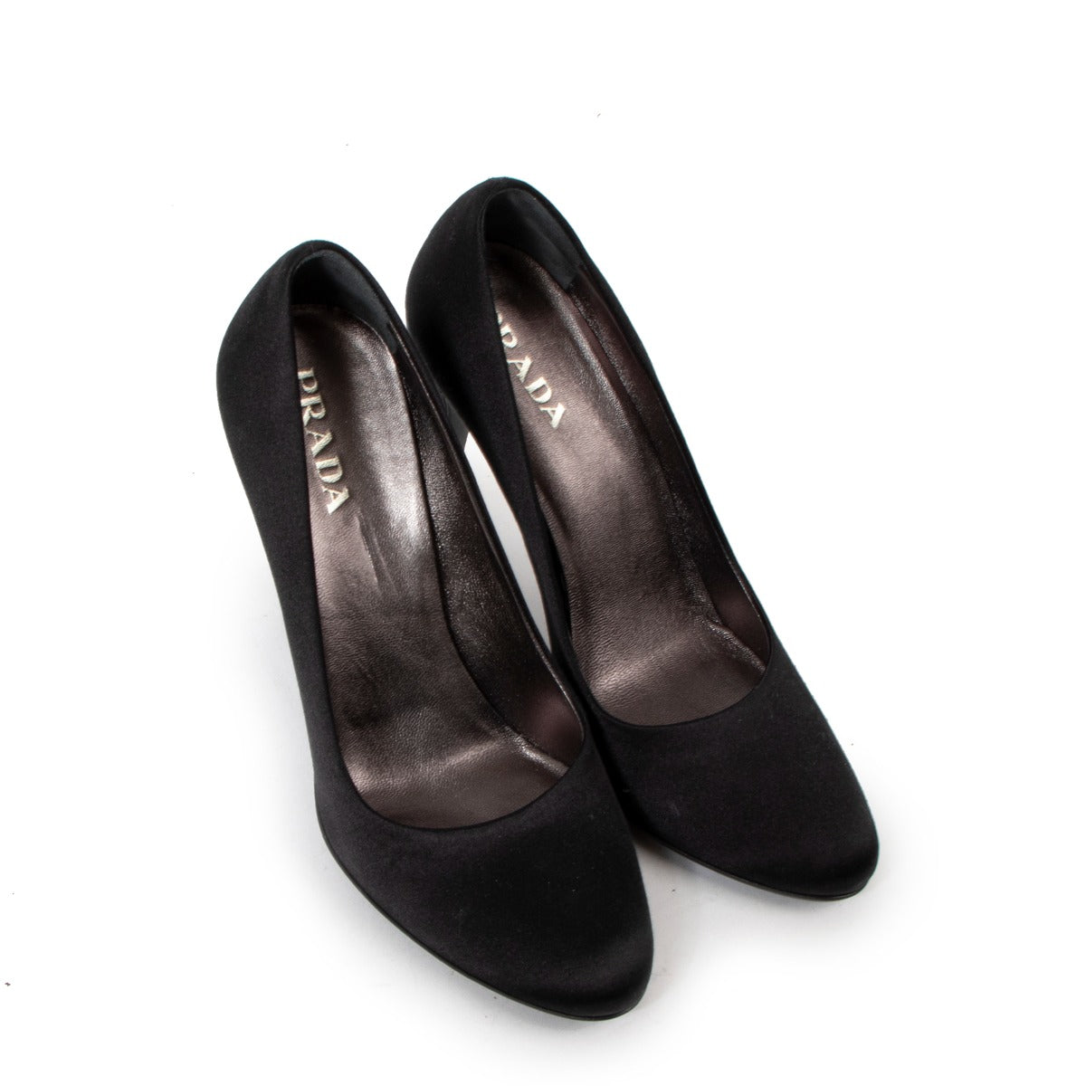 Prada Black Satin Pumps