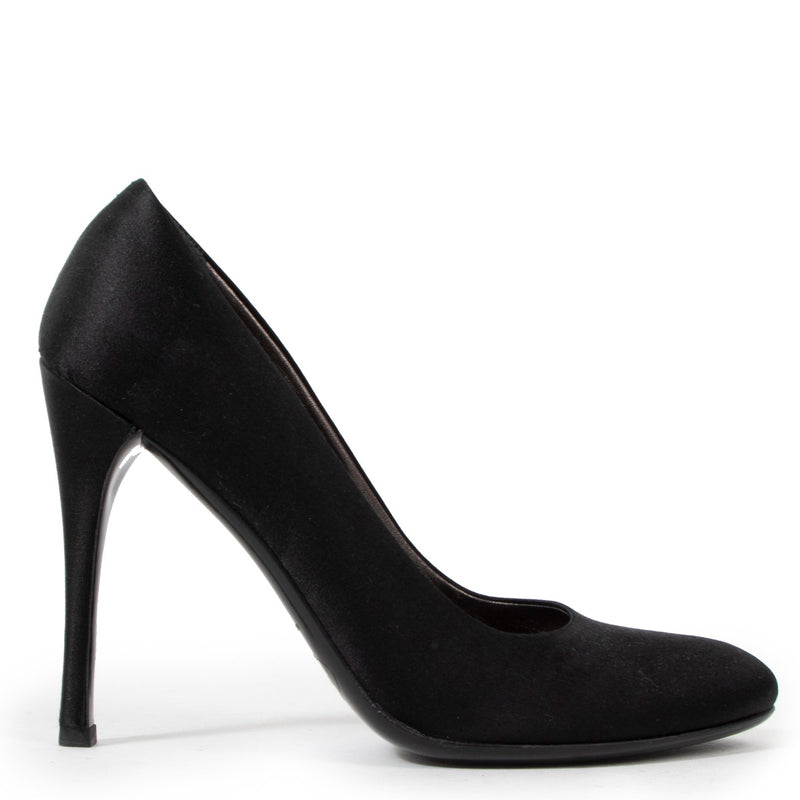 Prada Black Satin Pumps