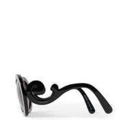 Prada Black Minimal Baroque Sunglasses
