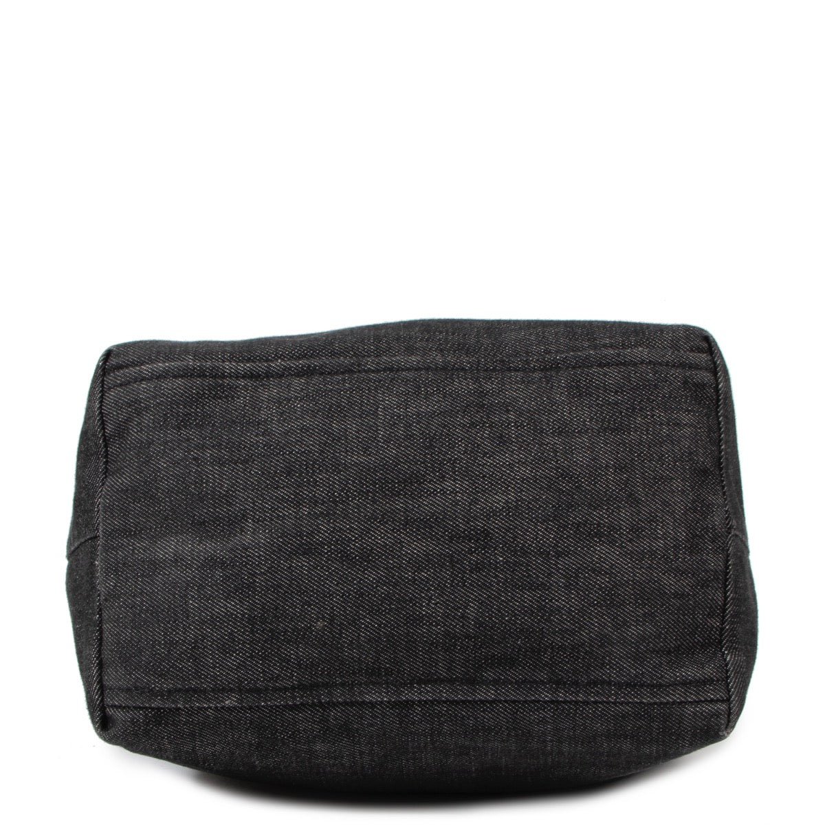 Shop safe online at Labellov in Antwerp this 100% authentic second hand Prada Dark Grey Denim Shoulder Bag