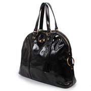 Shop safe online at Labellov in Antwerp this 100% authentic second hand Saint Laurent Black Patent Leather Muse Shoulder bag