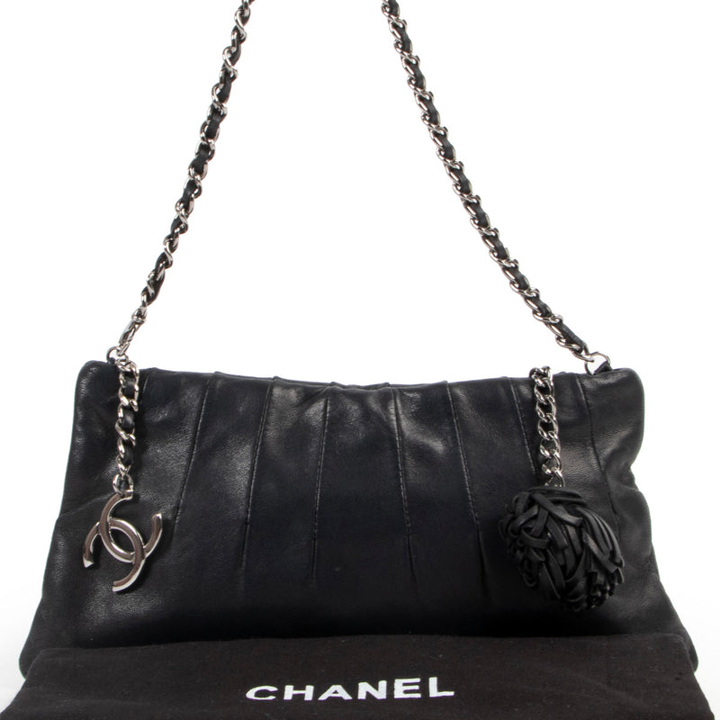 Chanel Black Lambskin Leather Mini Shoulder Bag