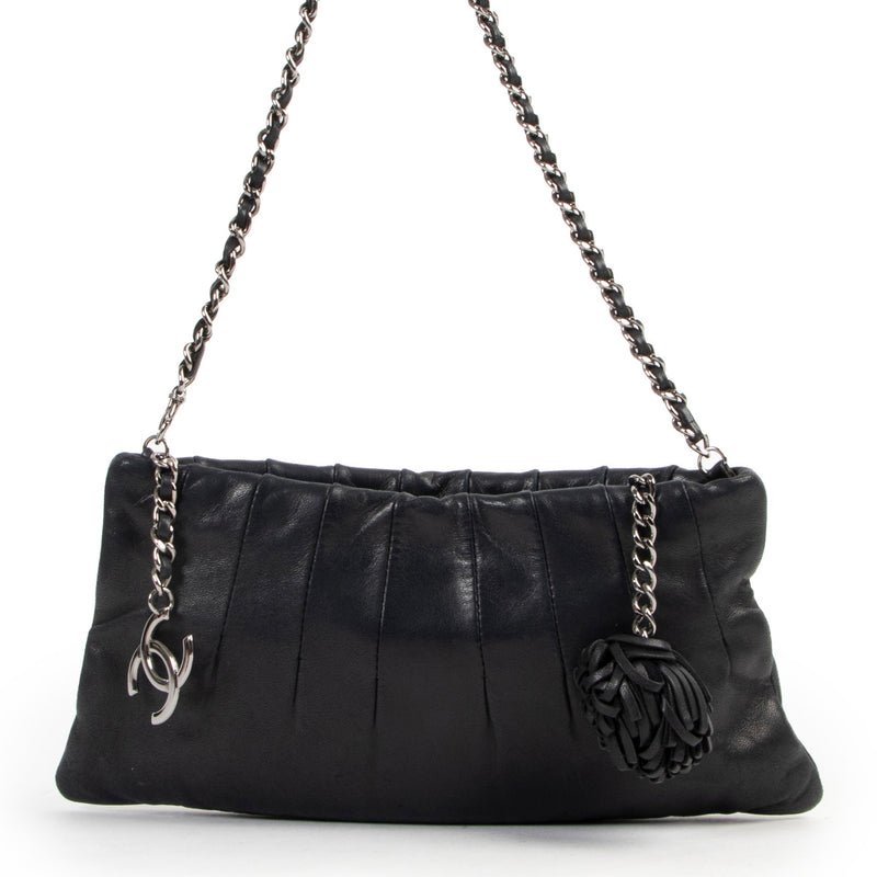 Chanel Black Lambskin Leather Mini Shoulder Bag