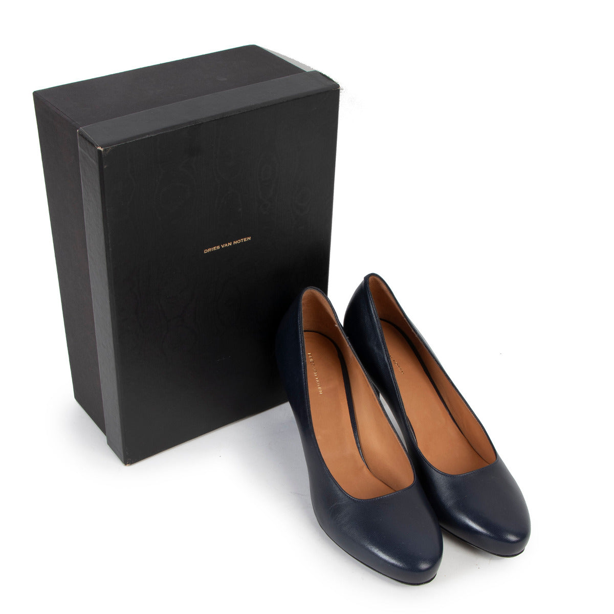 Dries Van Noten Blue Leather Pumps for the best price at Labellov secondhand