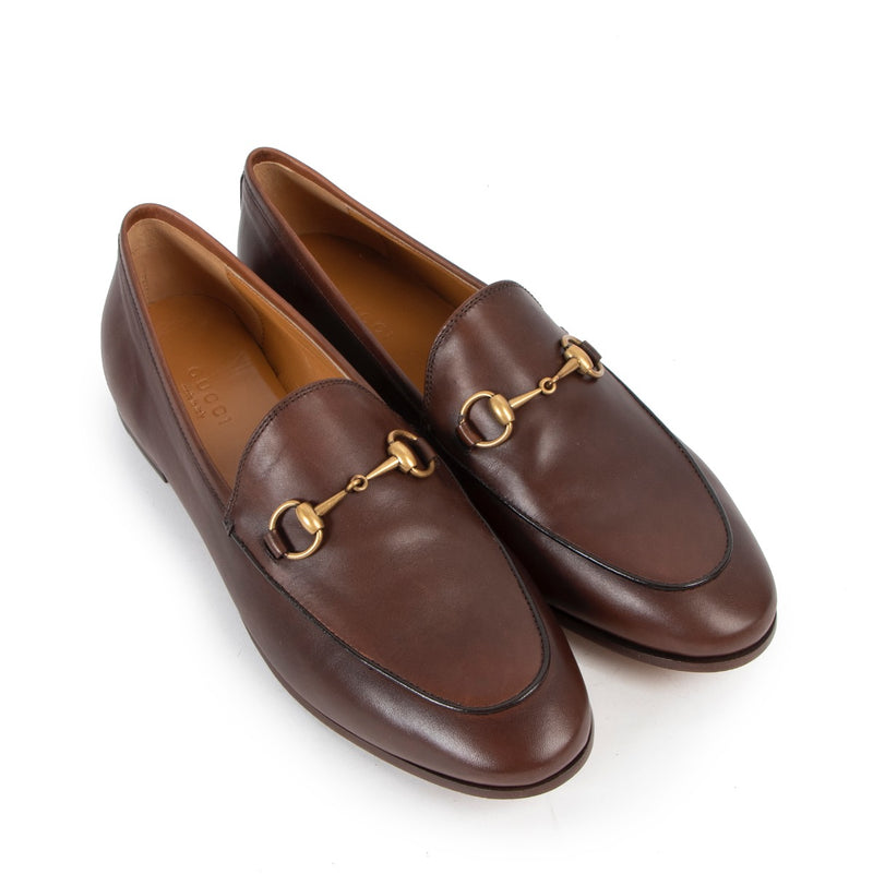 Shop now for your pre-loved, 100% authentic Gucci Brown Betis Glamour Loafers - Size 38 at Labellov.