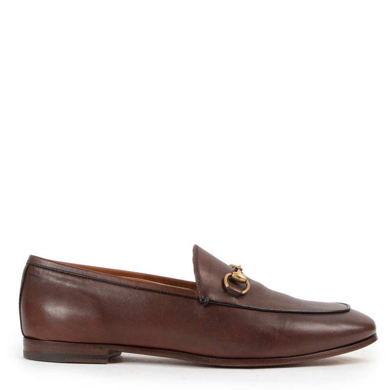Shop now for your pre-loved, 100% authentic Gucci Brown Betis Glamour Loafers - Size 38 at Labellov.