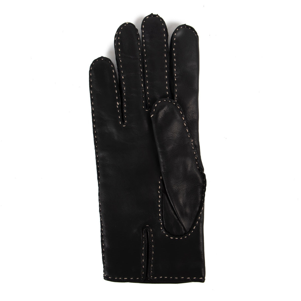 Shop now for your pre-loved, 100% authentic Loewe Black Anagram Leather Gloves - Size 7,5v at Labellov in Antwerp