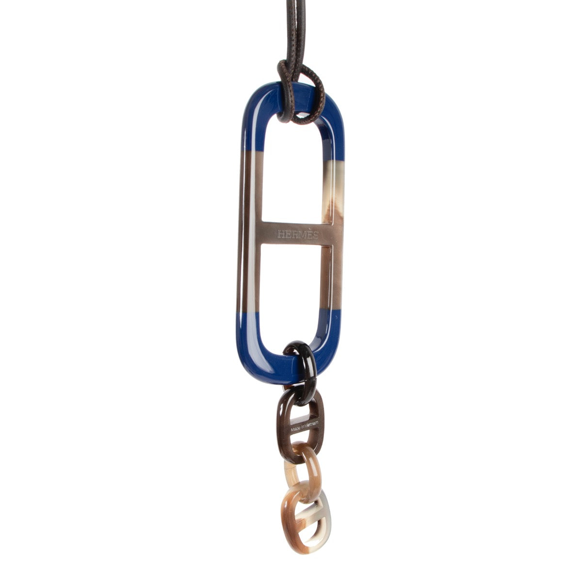 Shop now for your pre-loved, 100% authentic Hermes Bue/Grey Pendant Necklace at Labellov in Antwerp