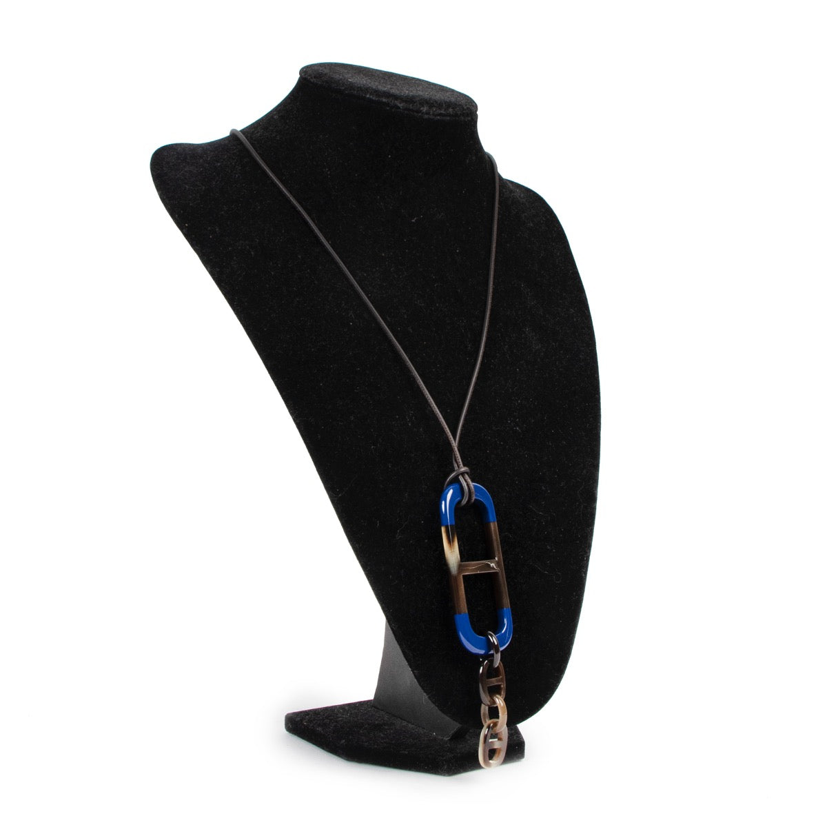 Shop now for your pre-loved, 100% authentic Hermes Bue/Grey Pendant Necklace at Labellov in Antwerp