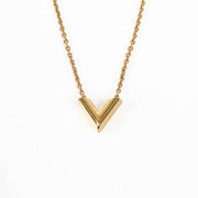 Shop this 100% authentic Louis Vuitton Gold Essential V Necklace at Labellov.com