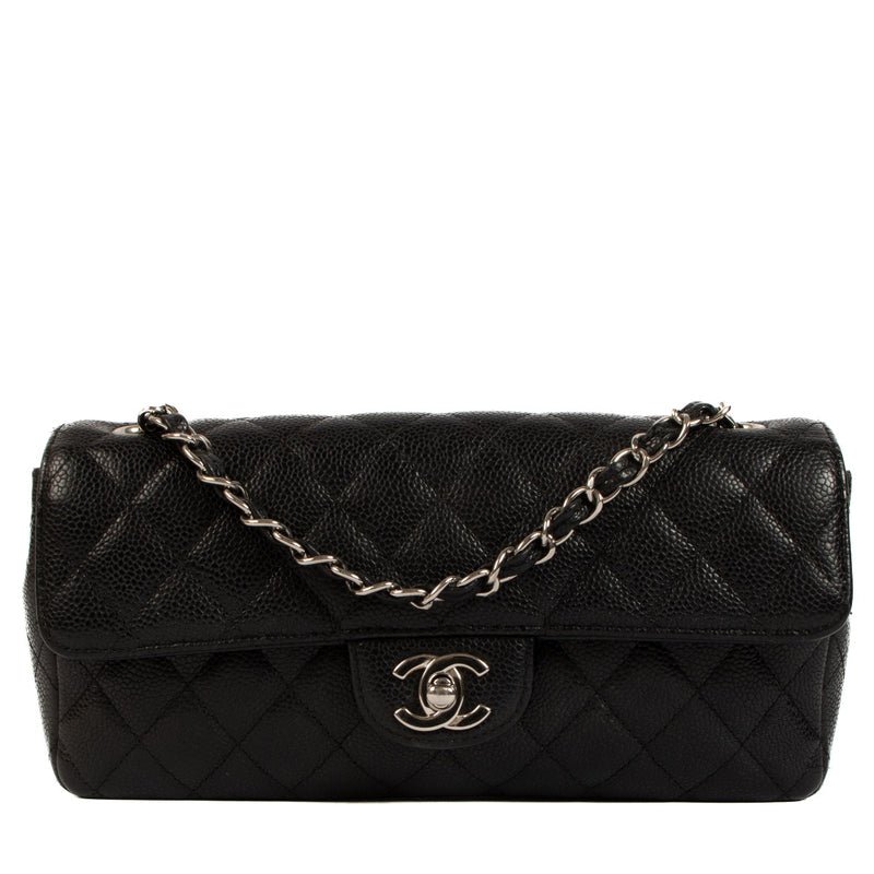 shop 100% authentic second hand Chanel Black Caviar Leather Small Classic Flap Bag on Labellov.com