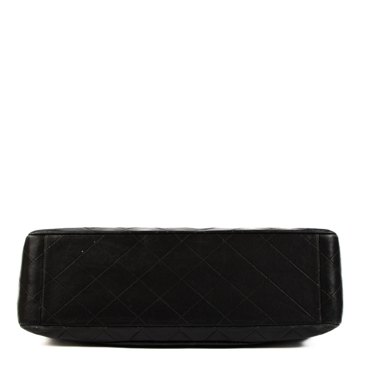Sac à rabat classique Chanel noir vintage maxi XL