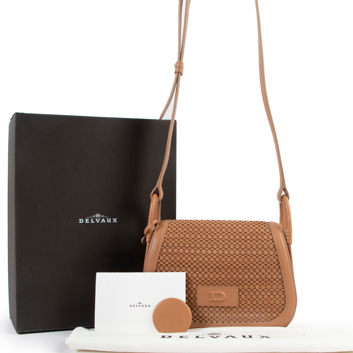 Delvaux Dune Amazone Mini Toile de Cuir Panier for the best price at Labellov