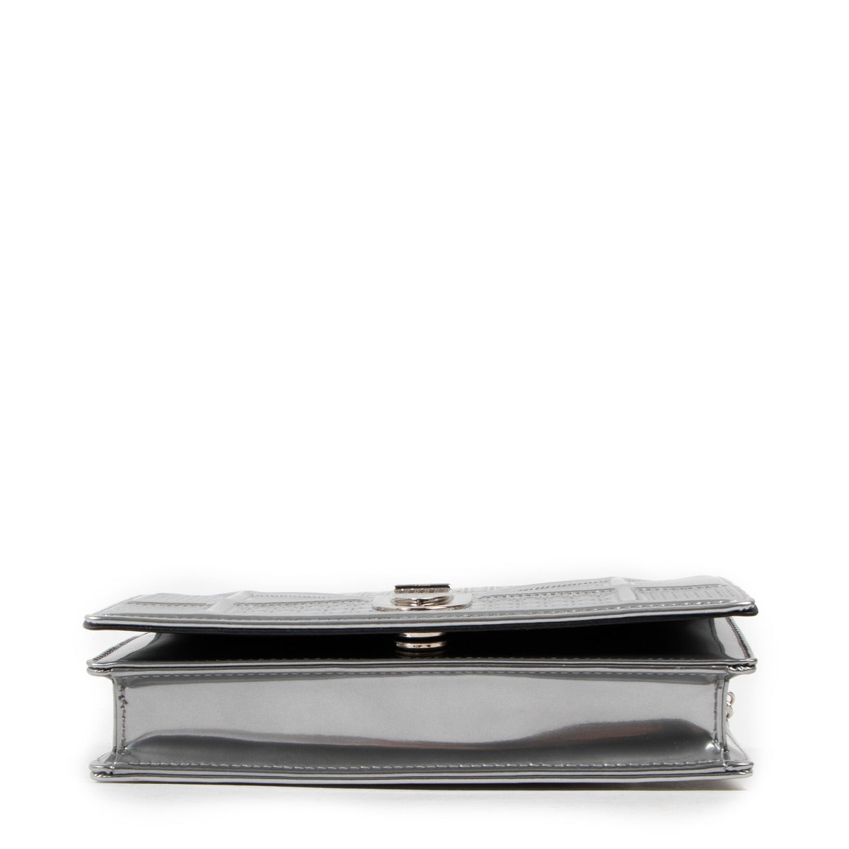 Christian Dior Silver Micro Cannage Mini Diorama Bag