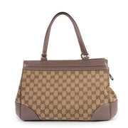 Buy online authentic second hand Gucci Monogram GG Canvas Mayfair Bow Shoulder Bag in very good condition at Labellov in Antwerp