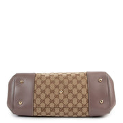 Buy online authentic second hand Gucci Monogram GG Canvas Mayfair Bow Shoulder Bag in very good condition at Labellov in Antwerp