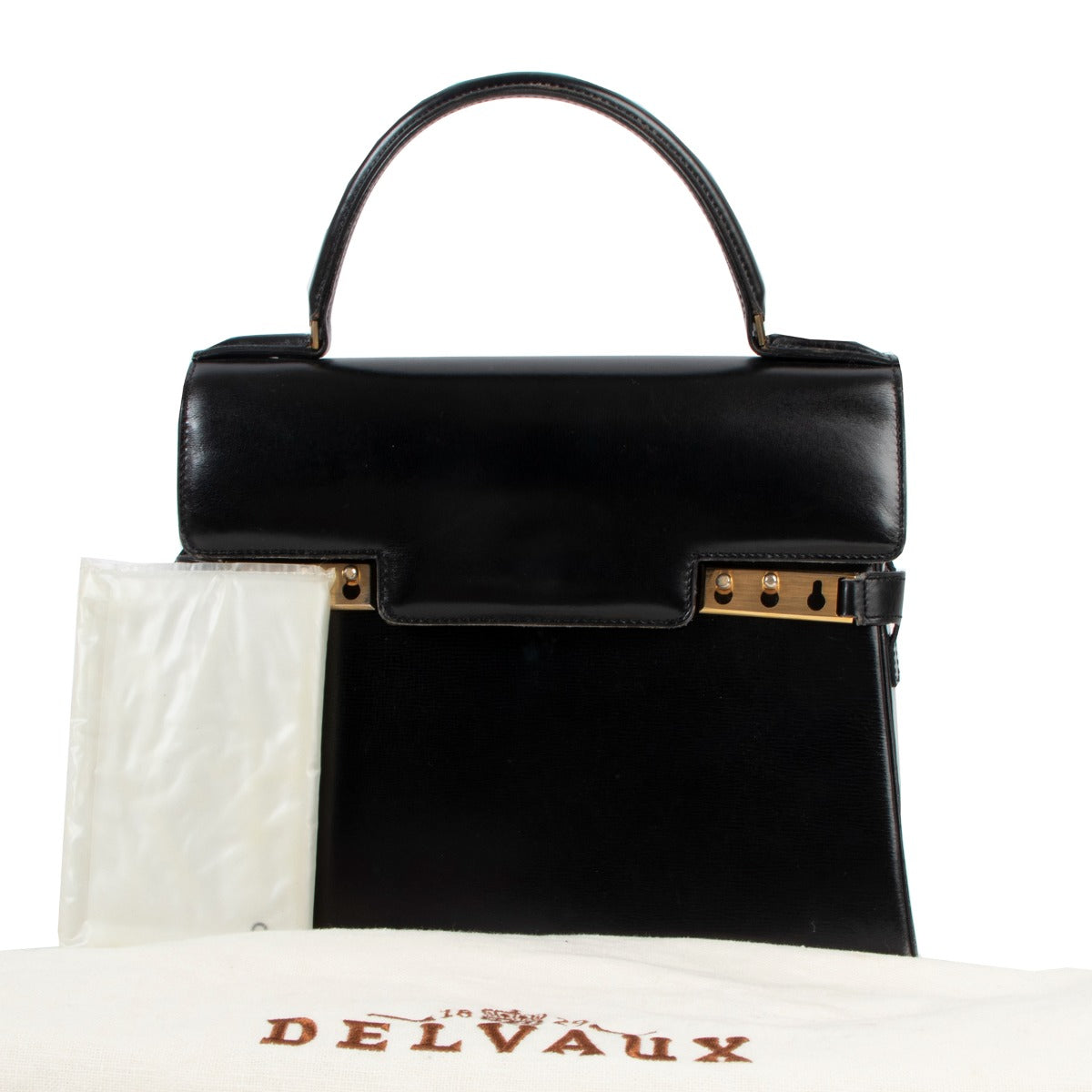 Delvaux Vintage Tempête MM Black Box Calf