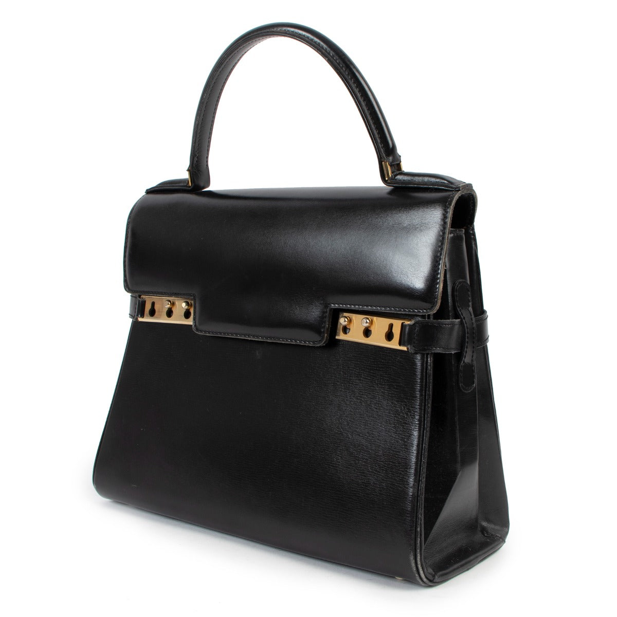 Delvaux Vintage Tempête MM Black Box Calf