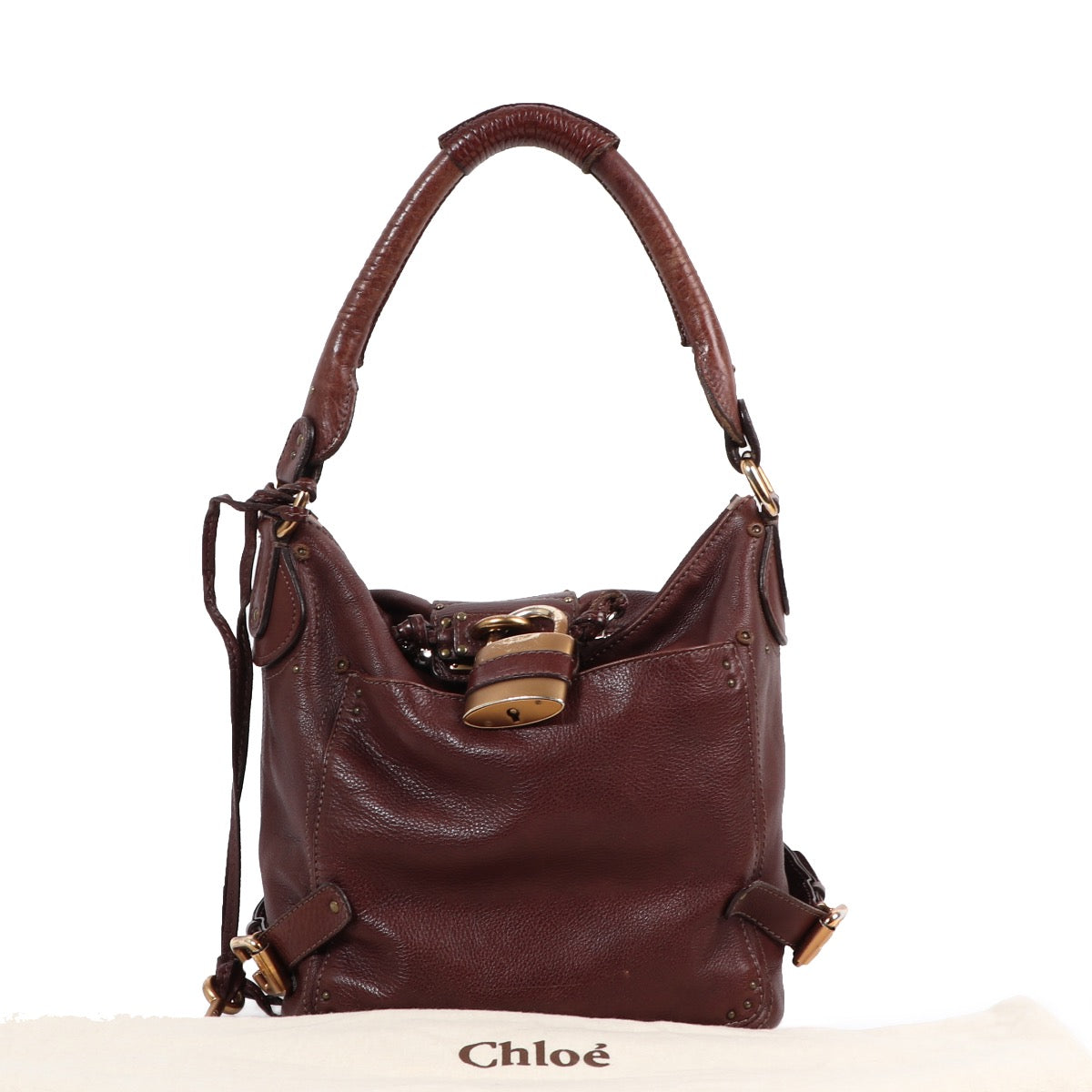 Buy a vintage second-hand Chloé Brown Leather Paddington Hobo Bag in good condition at Labellov in Antwerp.