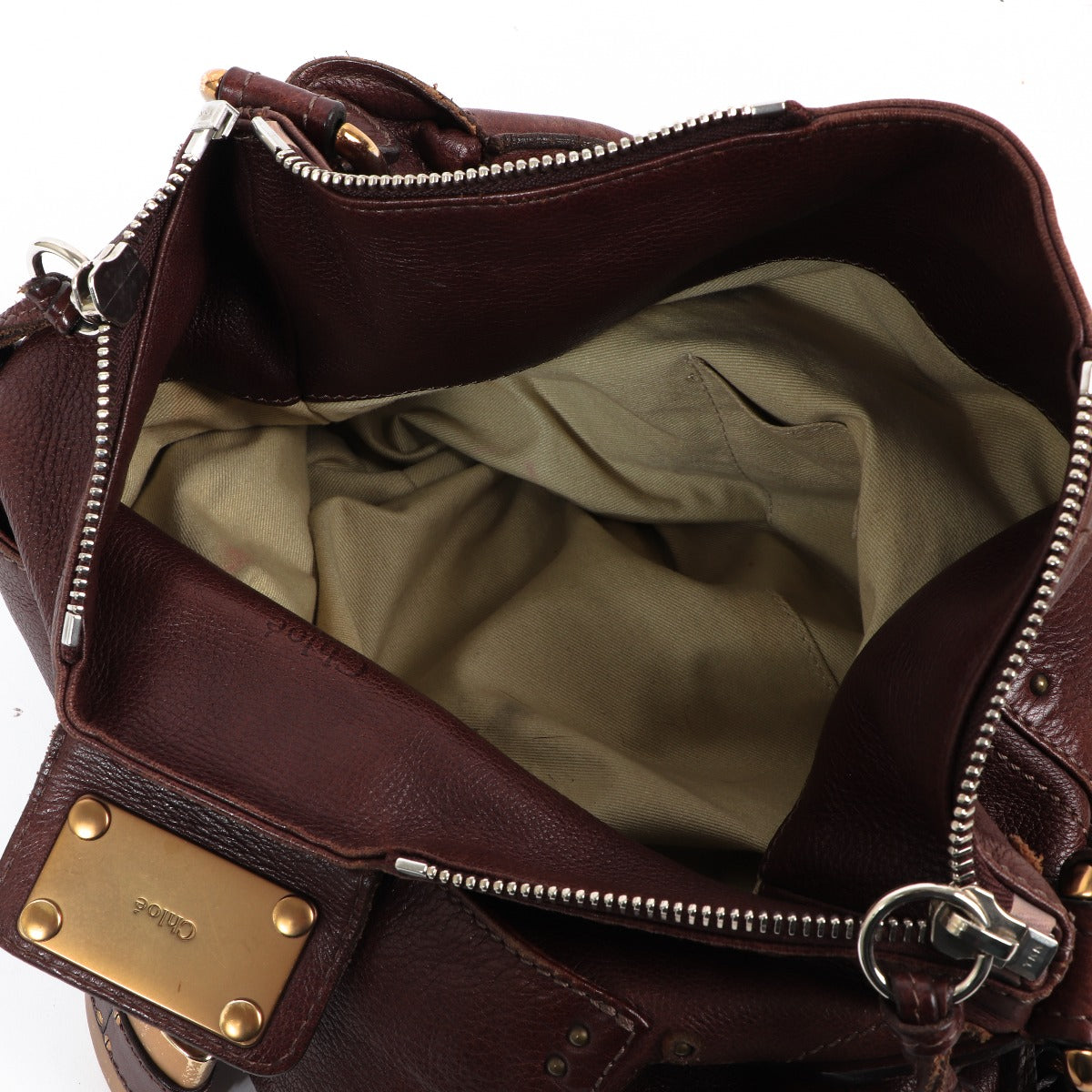 Buy a vintage second-hand Chloé Brown Leather Paddington Hobo Bag in good condition at Labellov in Antwerp.