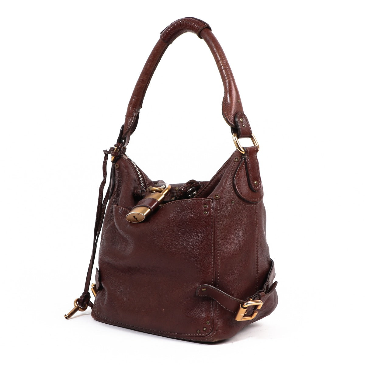 Buy a vintage second-hand Chloé Brown Leather Paddington Hobo Bag in good condition at Labellov in Antwerp.