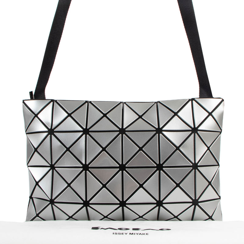 Issey Miyake BaoBao Metallic Silver Crossbody for the best price at Labellov secondhand luxury in Antwerp.