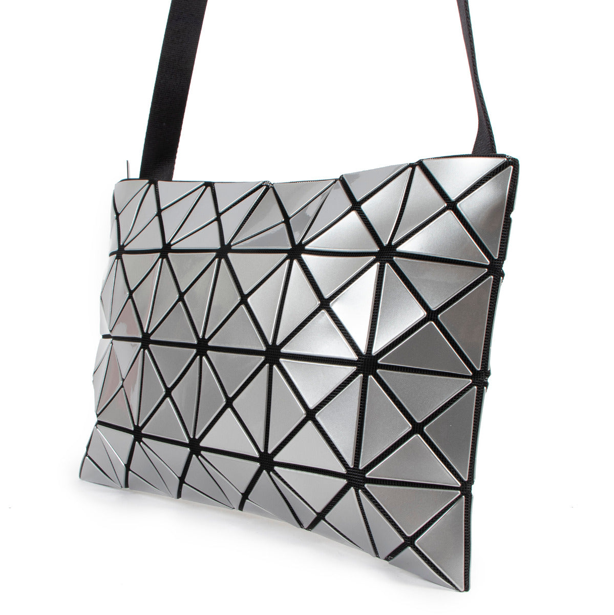 Issey Miyake BaoBao Metallic Silver Crossbody