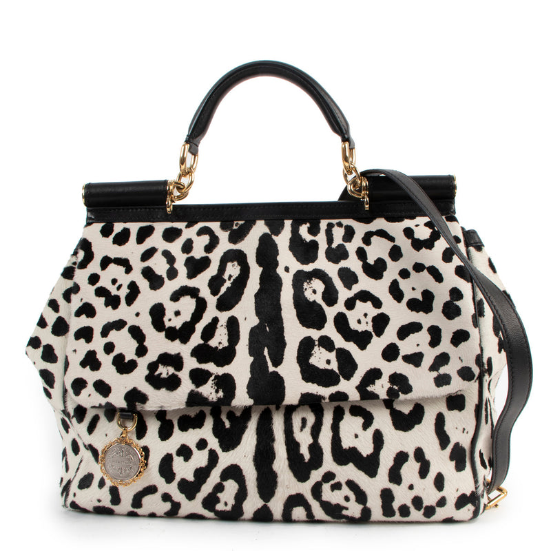 Dolce & Gabbana Dalmatian Printed Miss Sicily Bag