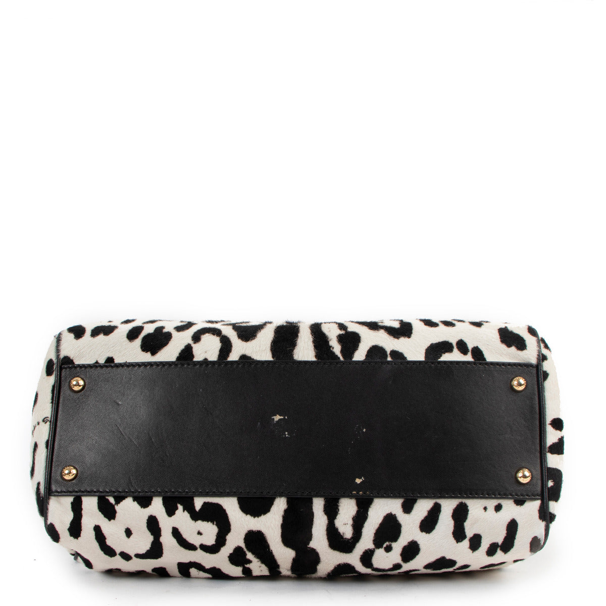 Sac Miss Sicily en poulain imprimé dalmatien Dolce & Gabbana