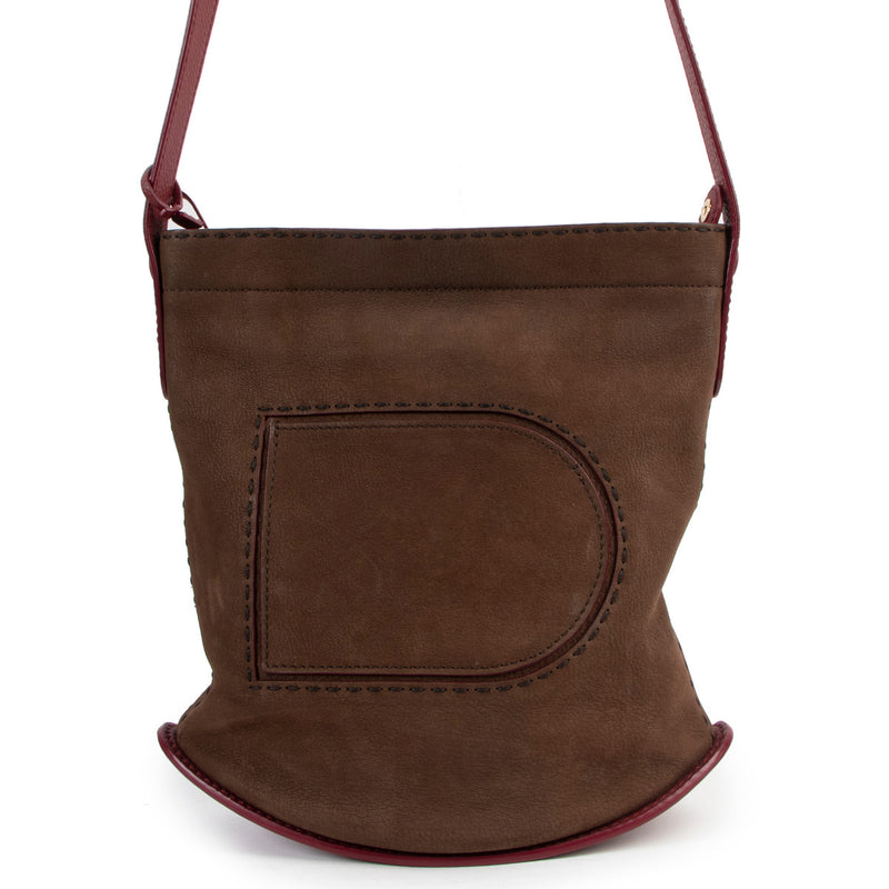 Delvaux Brown Nubuck Le Pin