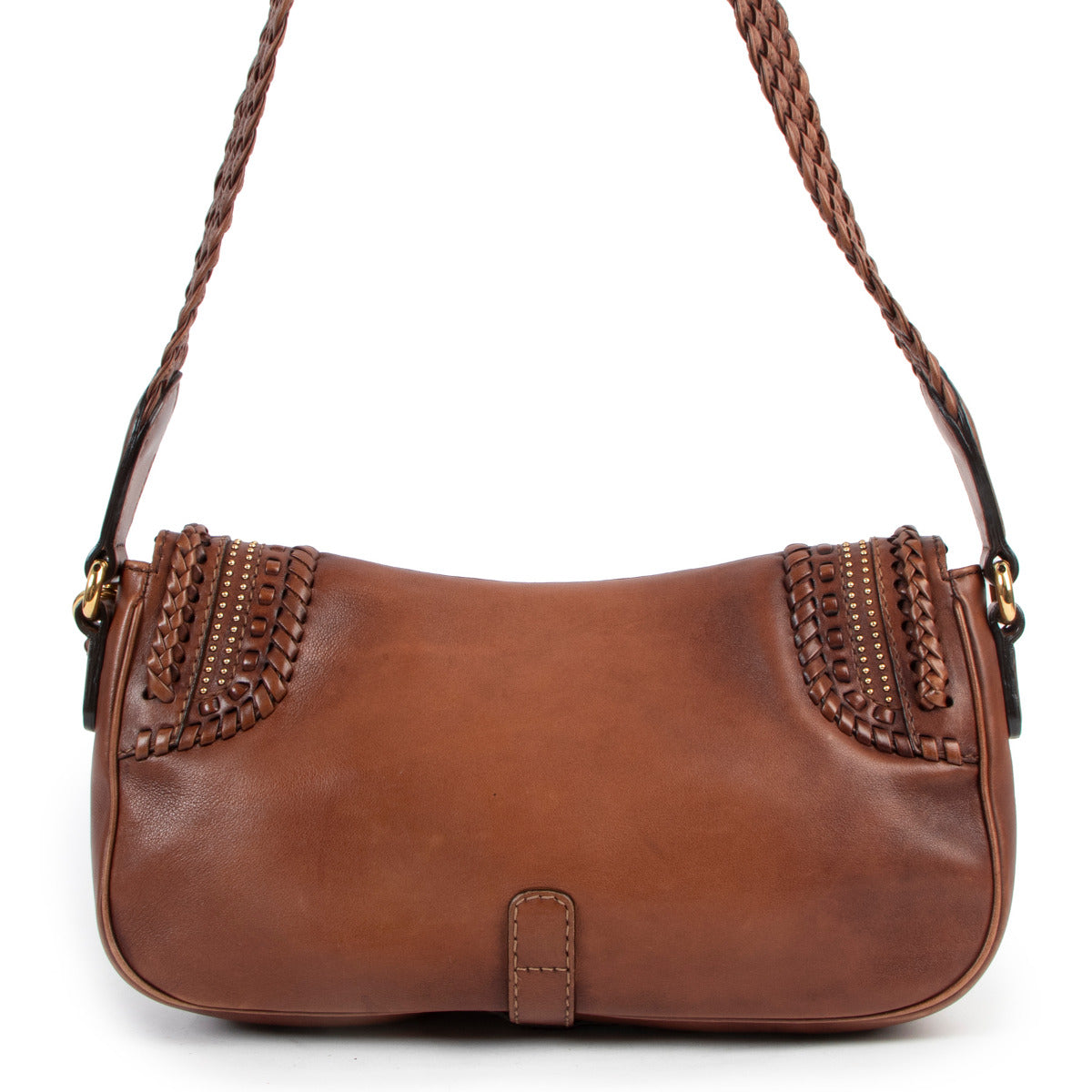 Gucci Brown Leather Medium Marrakech Crossbody