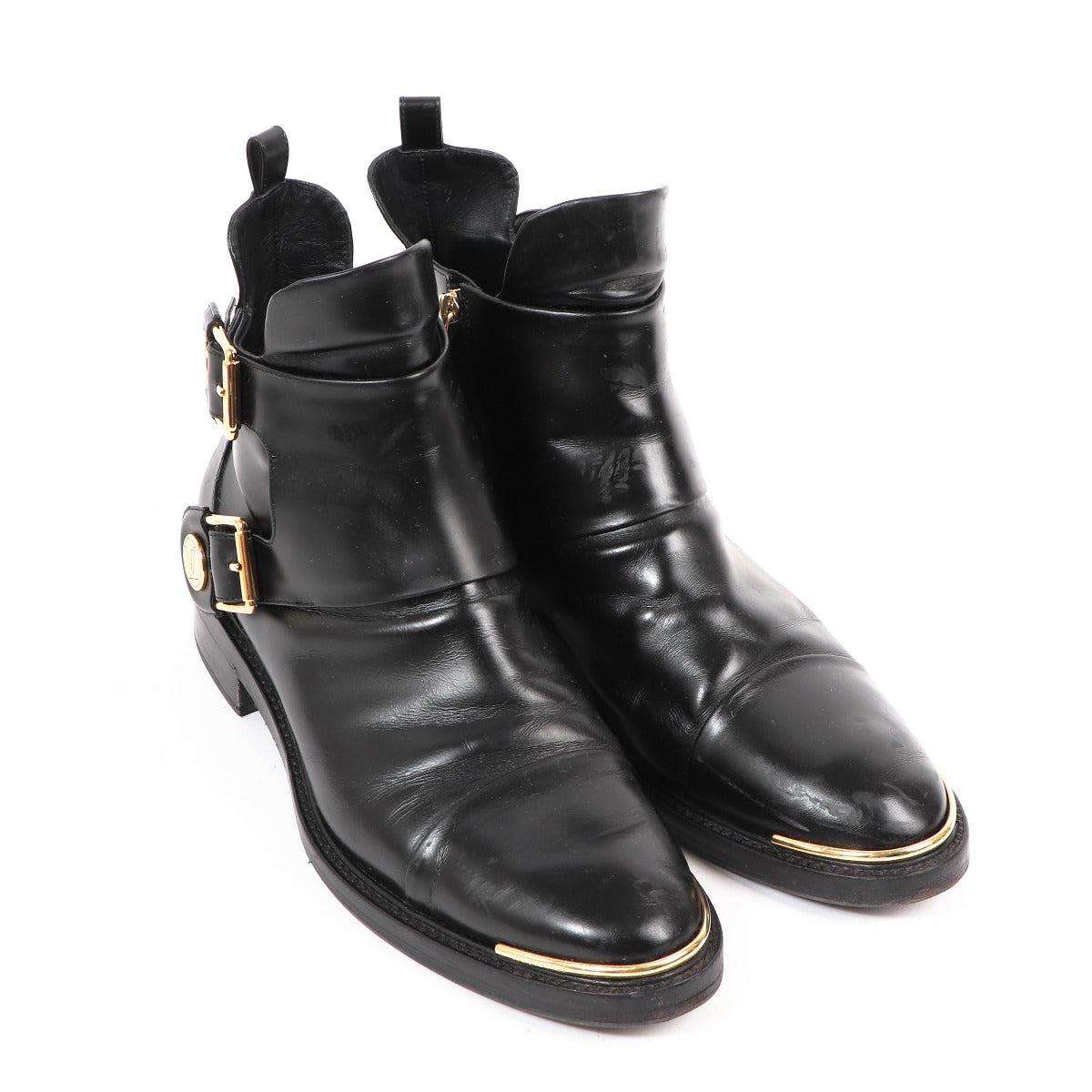 Louis Vuitton Black Leather Valley Ankle Boots - Size 41