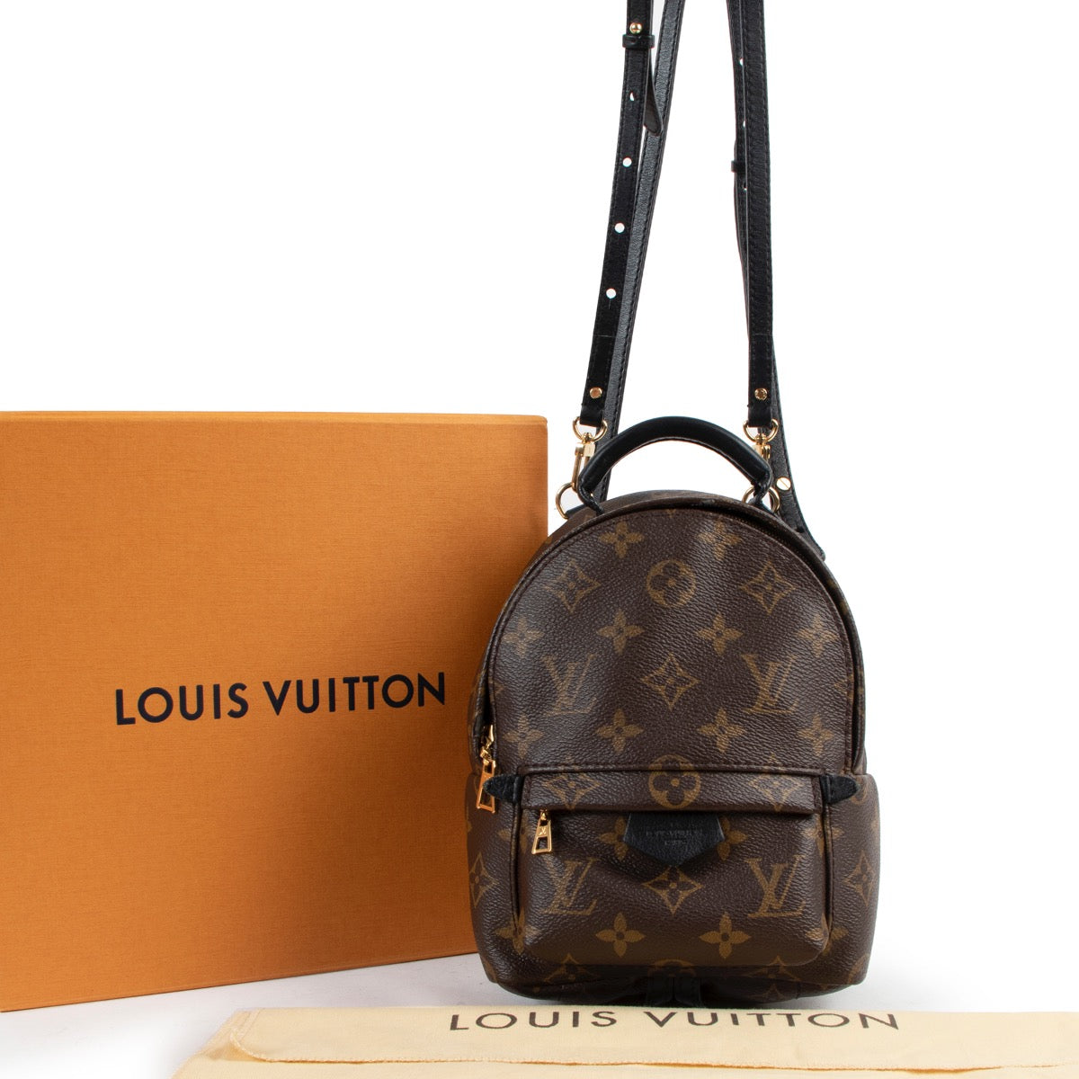 Shop safe online at Labellov in Antwerp this 100% authentic second hand Louis Vuitton Monogram Palm Springs Mini Backpack