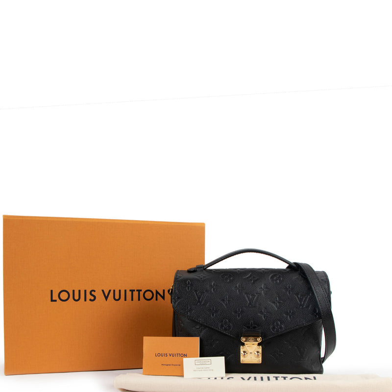 Louis Vuitton Black Pochette Métis Empreinte Crossbody for the best price at Labellov secondhand luxury in Antwerp
