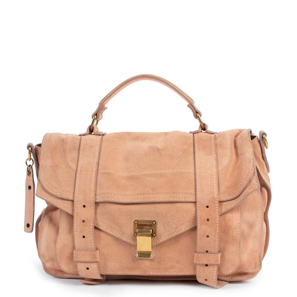 Proenza Schouler Pink Suede PS1 Tiny Shoulder Bag