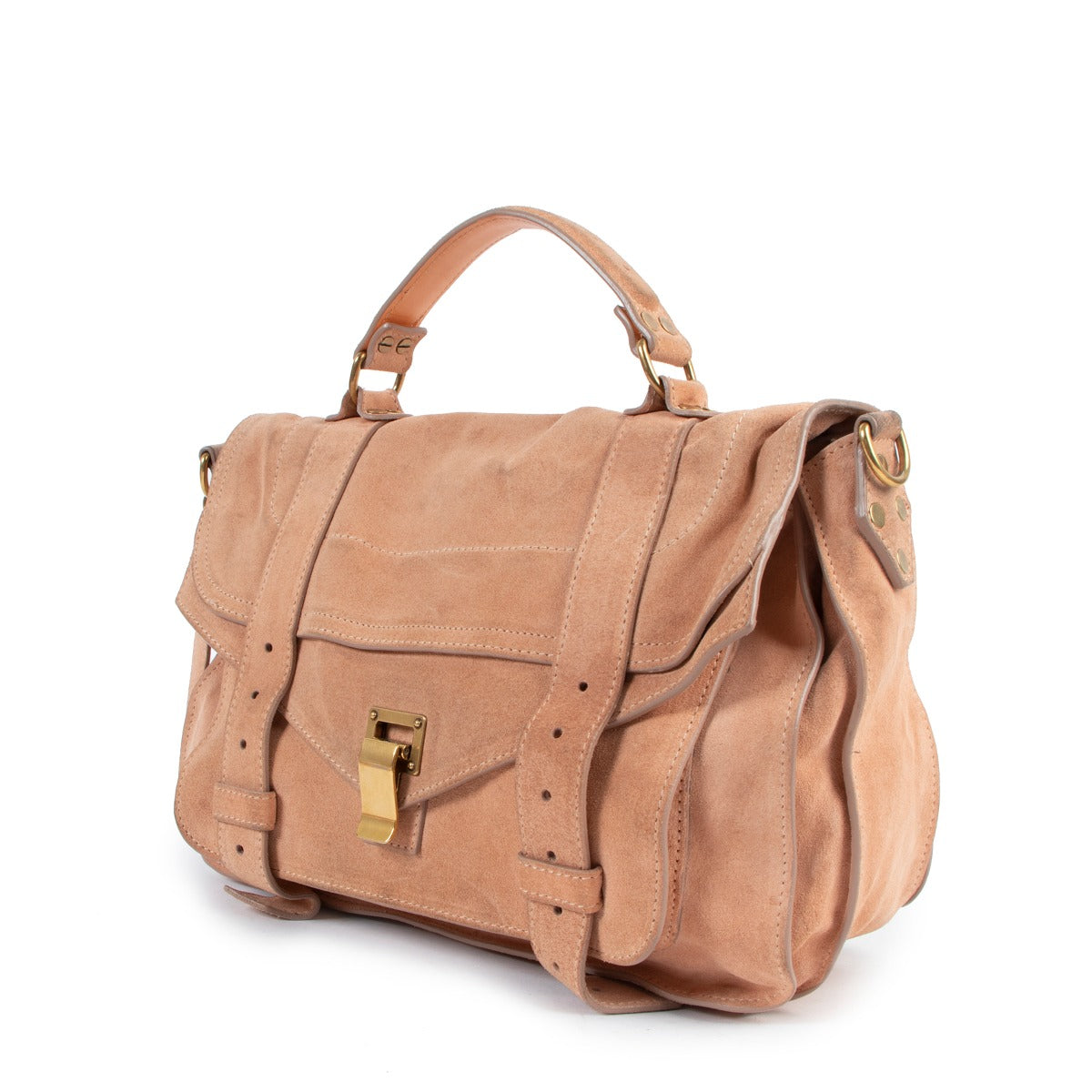 Proenza Schouler Pink Suede PS1 Tiny Shoulder Bag