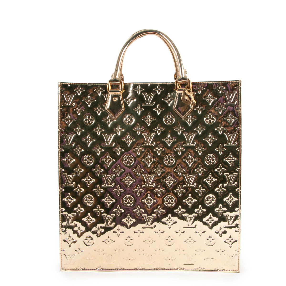Bent u op zoek naar een authentieke Louis Vuitton Sac Plat Gold Monogram Miroir Limited Edition