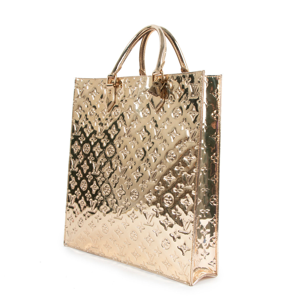 Louis Vuitton Sac Plat Gold Monogram Miroir Limited Edition