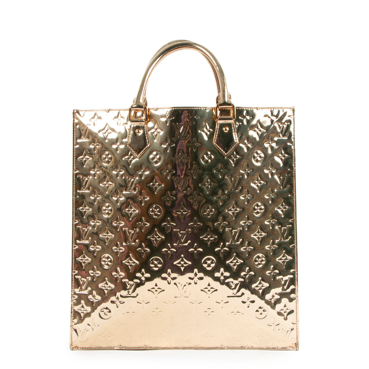 Are you looking for an authentic Louis Vuitton Sac Plat Gold Monogram Miroir Limited Edition? Kim Kardashian Paris Hilton Exclusive Louis Vuitton Sac Plat Gold Monogram Miroir Limited Edition