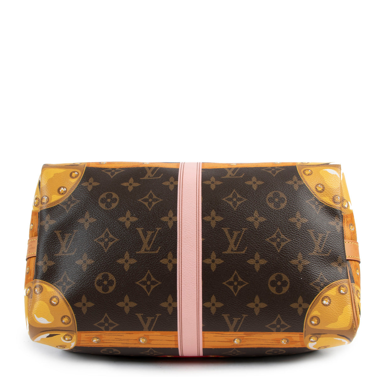 Louis Vuitton Limited Edition Monogram Trompe L'oeil Screen Trunk Speedy 30