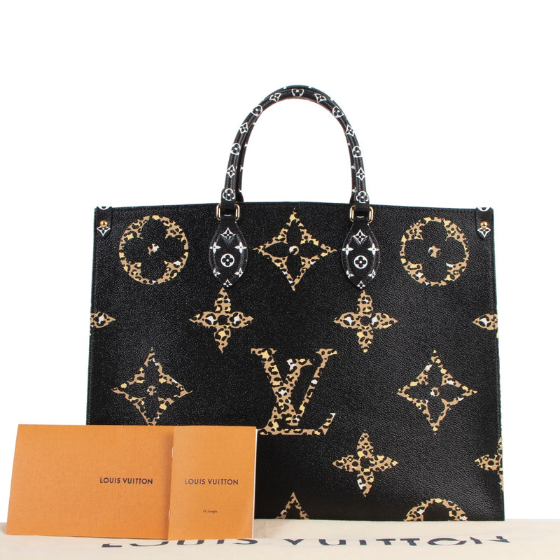 Louis Vuitton Limited Edition Jungle OnTheGo GM Tote Bag