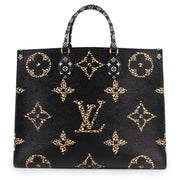 Shop safe online at Labellov in Antwerp this 100% authentic second hand Louis Vuitton Limited Edition Jungle OnTheGo GM Tote Bag