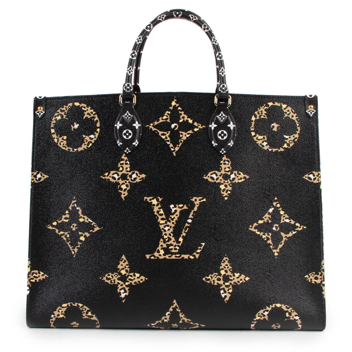 Shop safe online at Labellov in Antwerp this 100% authentic second hand Louis Vuitton Limited Edition Jungle OnTheGo GM Tote Bag