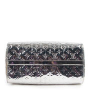 Louis Vuitton Limited Edition Silver Monogram Miroir Speedy 35