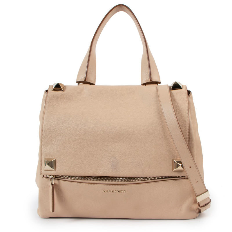 Givenchy Nude Pandora Studded Shoulder Bag