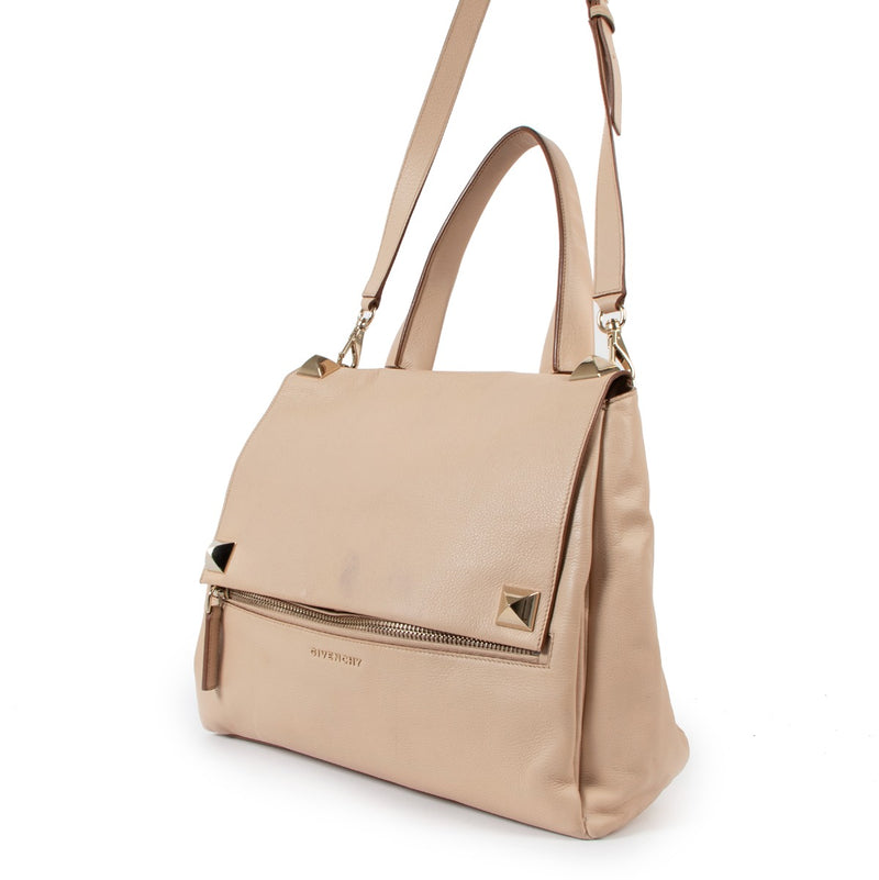 Givenchy Nude Pandora Studded Shoulder Bag